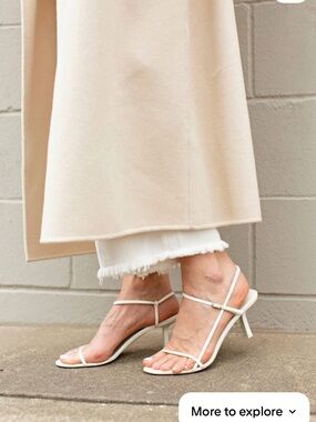 The Row Bare Sandal in Bright White